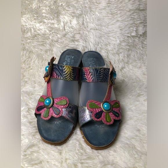 L'Artiste by Spring Step Multicolor Floral Sandals - Picture 4 of 15